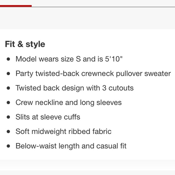 🖤 NWT FUTURE COLLECTIVE Twist Open Back Pullover Knit Sweater Kahlana Ba… - Picture 4 of 7